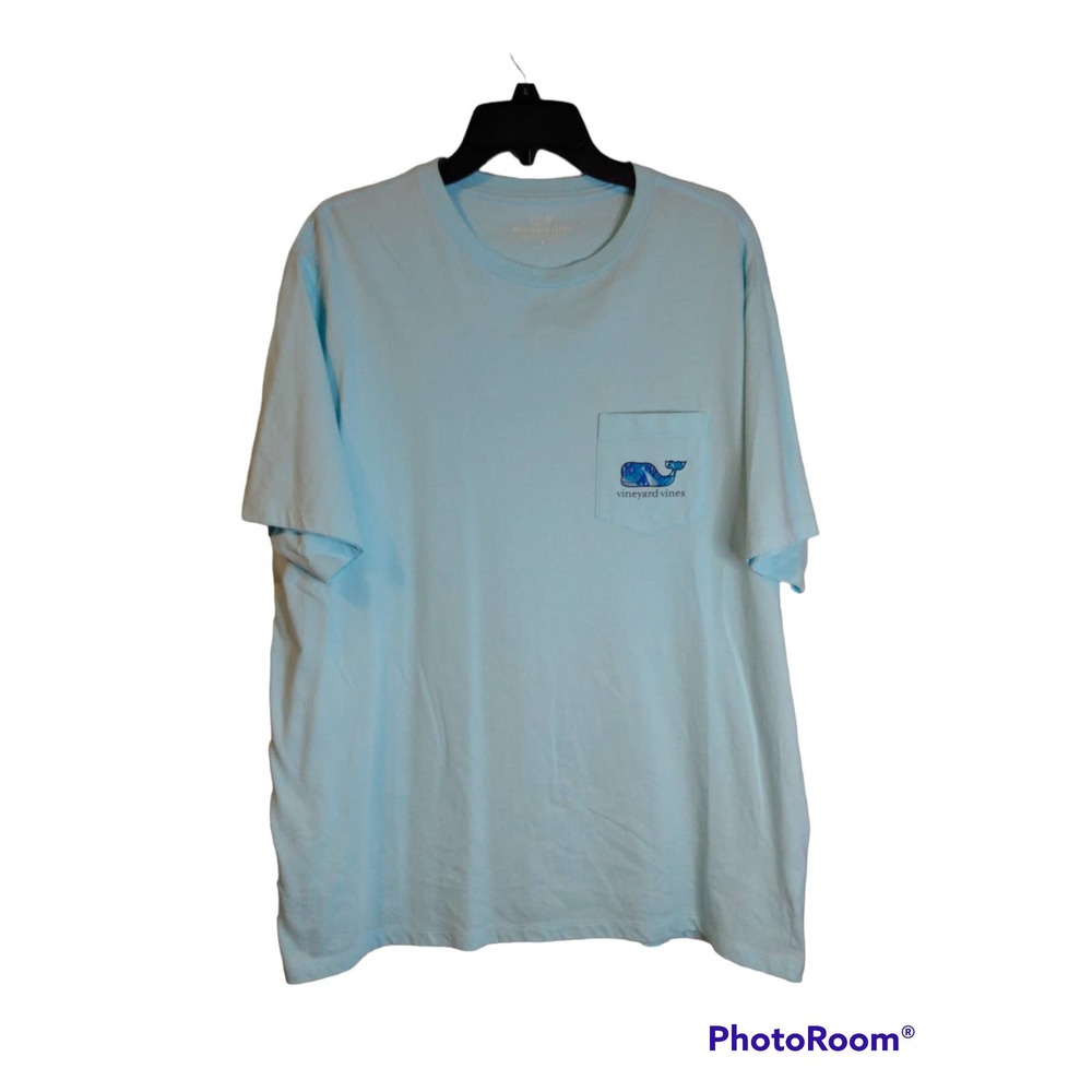 🏷️Vineyard Vines Blue Whale Short Sleeve Tshirt size Large - Picture 2 of 4